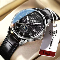 2023 New Fashion Mens Watches Leather Waterproof Luminous Top Brand Luxury Man Quartz Wristwatch Male Sport Clock Casual Watches