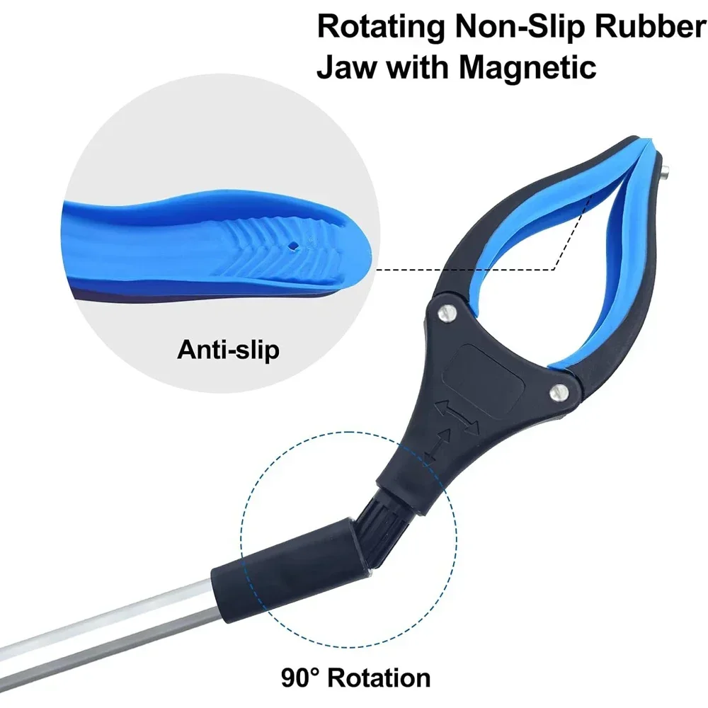 Faltbarer Aluminium-Müllgreifer Robuste Abfallklemme Multifunktionaler Litter Picker für den Außenbereich – Detail 5