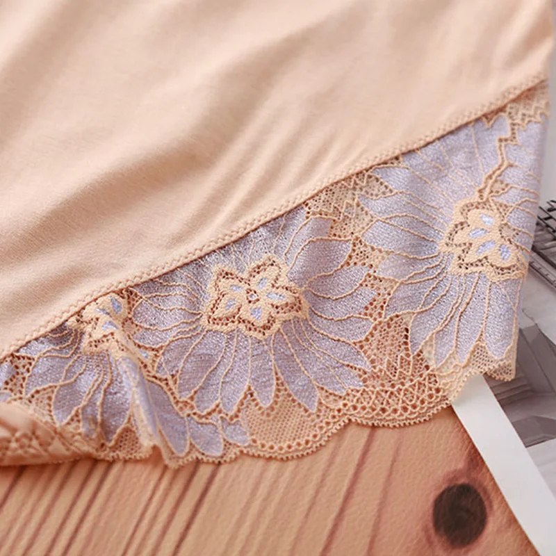 Women\'s Panties High Waist New Sexy Lace Modal Plus Size Cotton Panties Big Size Underwear Female Cotton Briefs of Large Size