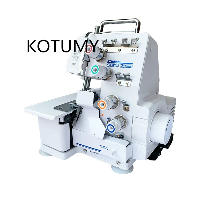 300W Lockstitch Sewing Machine Overlock Sewing Four-thread Sewing Seaming Machine Electric Desktop mini Overlock Machine