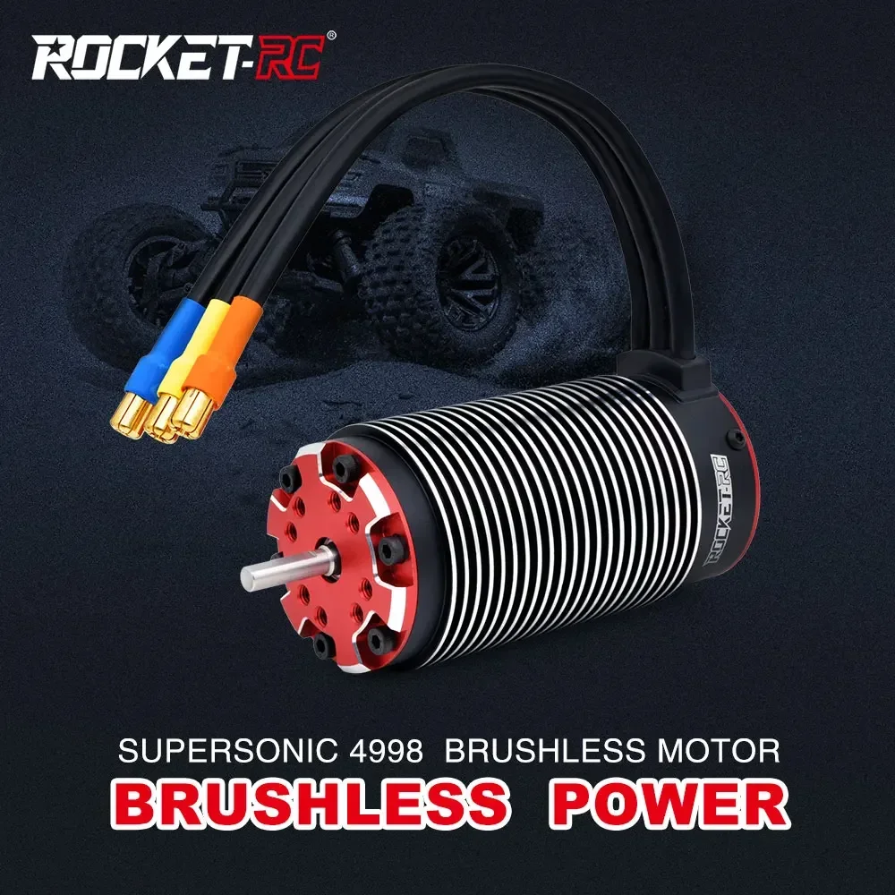 SurpassHobby Rocket Supersonic V2 4998 Brushless Motor 1500KV 2050KV 4-poles 5mm Shaft For 1/5 1/6 X-MAXX RC Monster Truck Parts