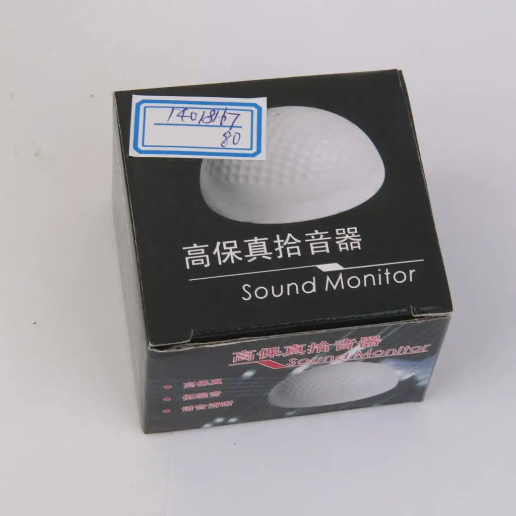 Audio Surveillance Sound Monitor Low Noise Microphone for Security Camera School Bank Court Monitoring