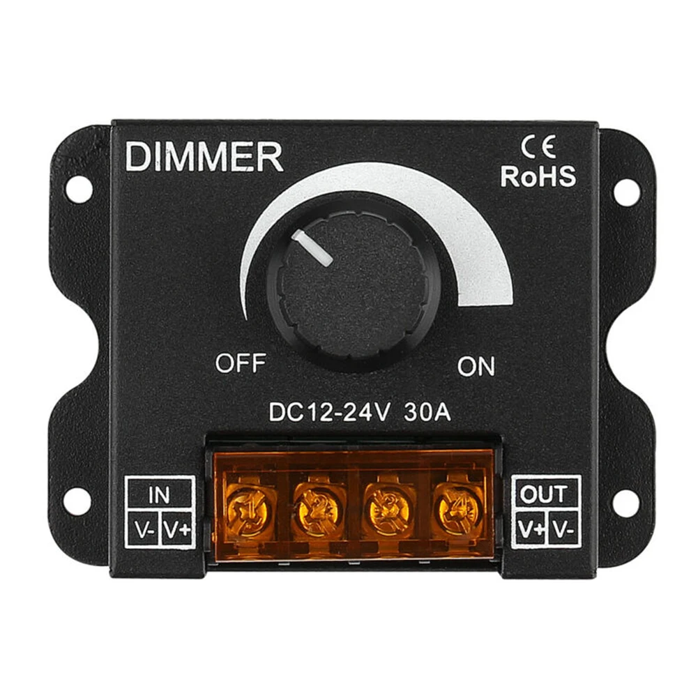 LED Light Strip Dimmer Plastic Brightness Regulator Knob Switch Dimming Tools LED Soft And Hard Light Strip Light With Dimmer