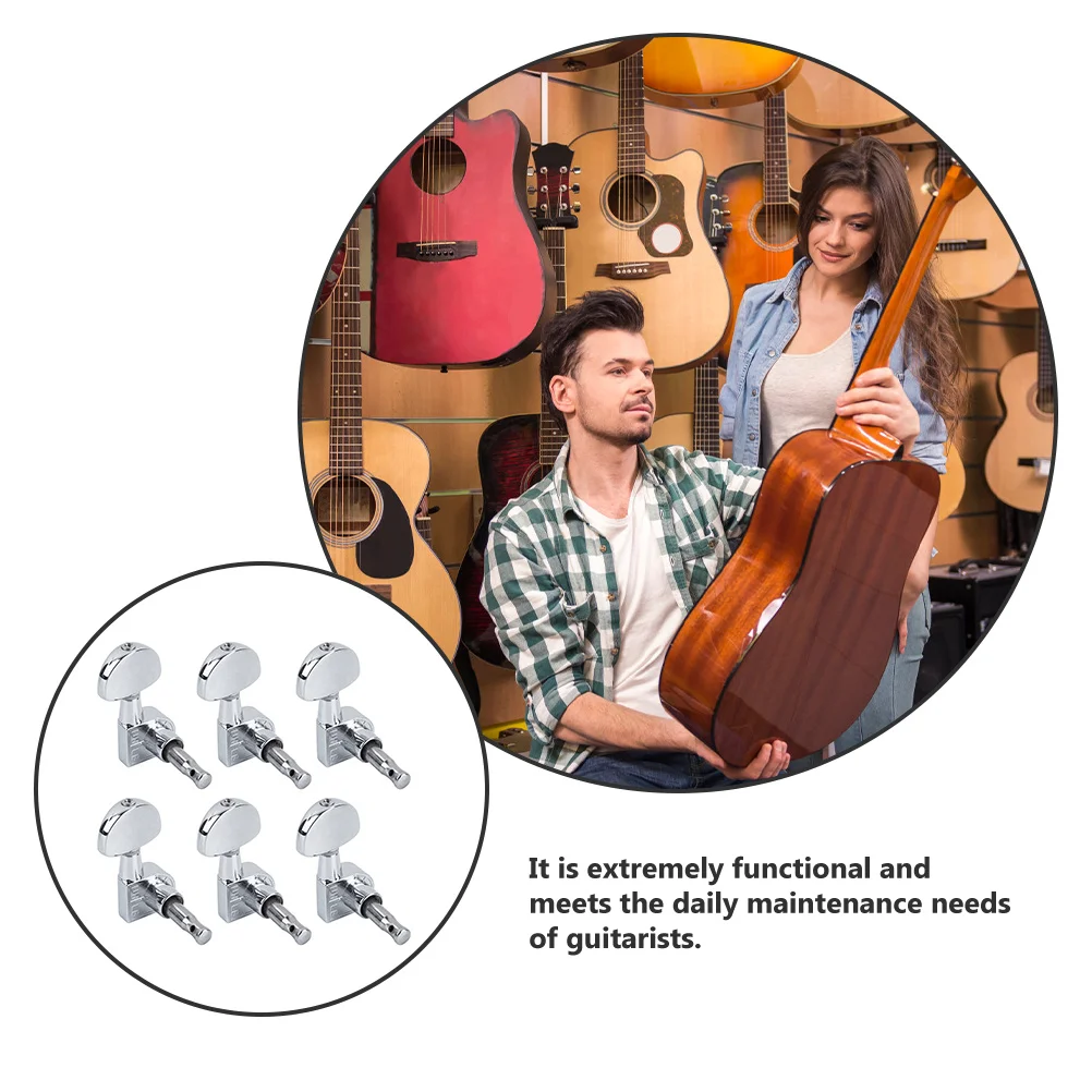 

6Pcs Guitar String Winder Universal Size Fast String Changer Tool for Electric Guitar Banjo Bass Mandolin Repair Maintenance