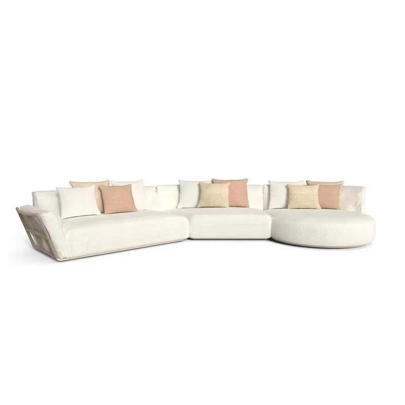 

Nordic outdoor sofa combination courtyard villa rattan sofa coffee table terrace outdoor furniture rattan chair