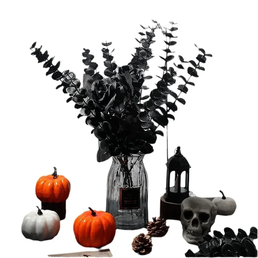 30/50pc Künstliche Pflanze Mehrfarbige Eukalyptus Blätter Faux Weihnachten Valentinstag Hochzeit Bouquet Hause Zimmer Tisch Diy decora Prop