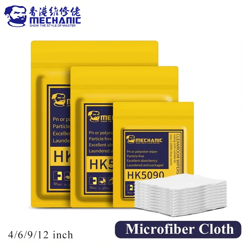 MECHANIC HK5090 Super miękka ściereczka do czyszczenia pomieszczeń czystych bez kurzu Papierowa ściereczka do czyszczenia LCD do tabletu z podkładką pod telefon