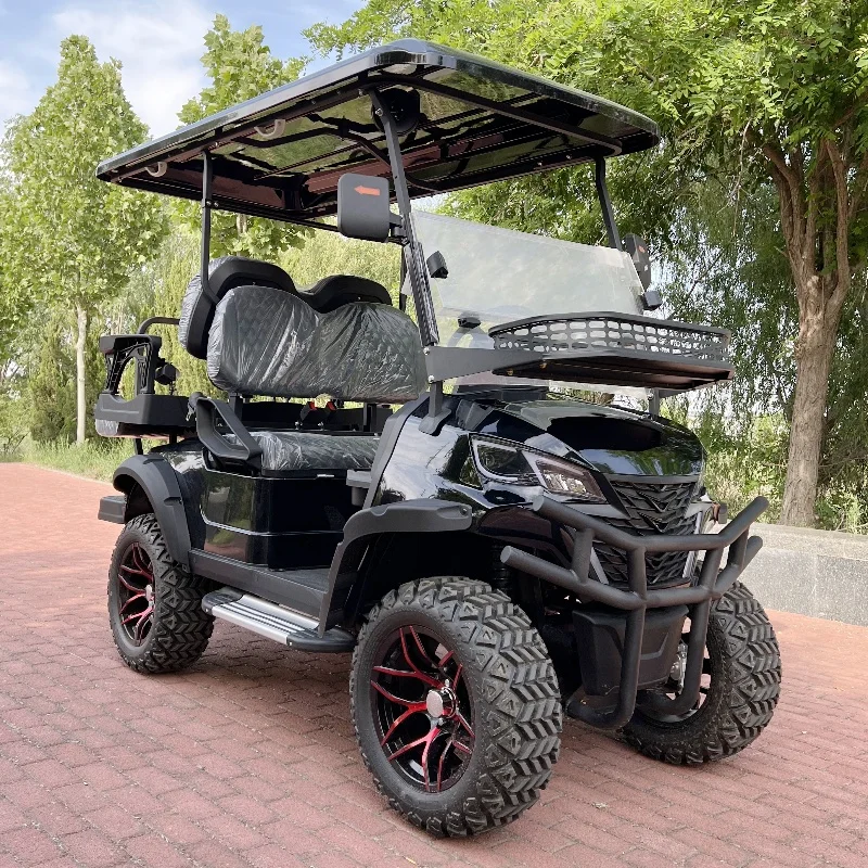 High Performance Off Road Buggy Lithium Battery Off Road 4 6 Person 60v 72V Electric Lifted Golf Cart Hunting Cart