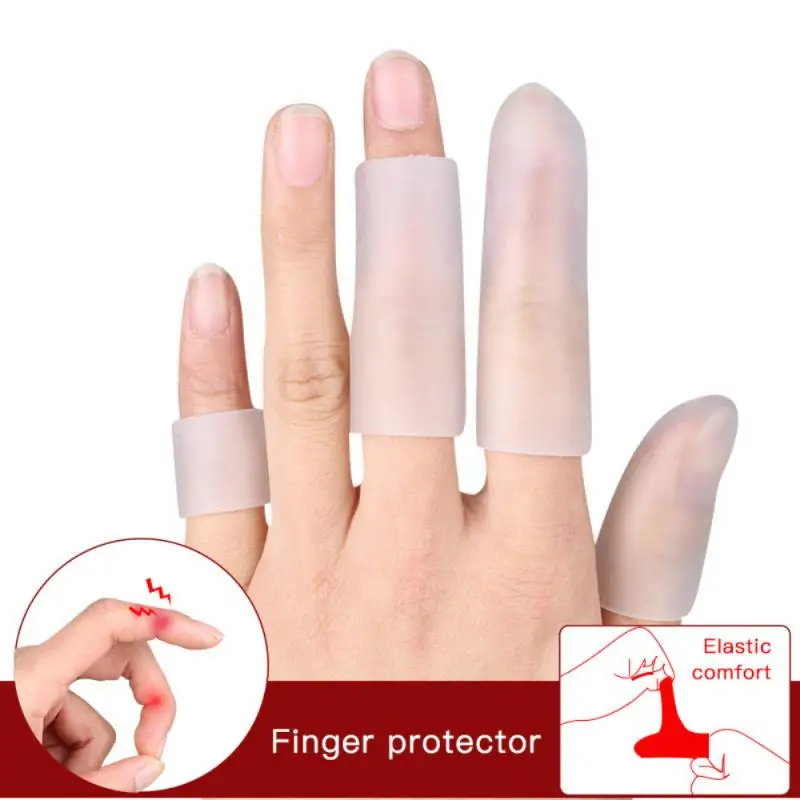 PexmenPair Finger Cots Finger Protectors Waterproof Finger Brace Sleeves for Hands Cracking Eczema Blisters and Corns