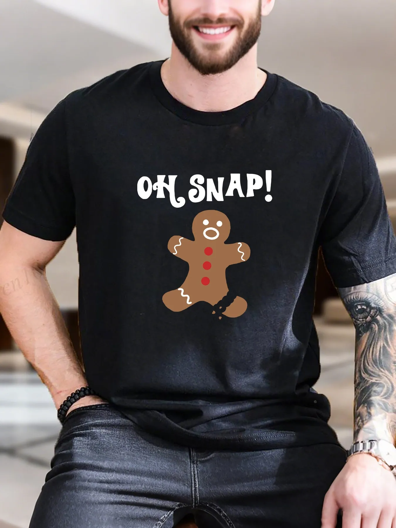 

New Arrival Fashion Oh Snap Heavyweight Hot Sale Vintage Funny Fashionable Men's T-Shirt