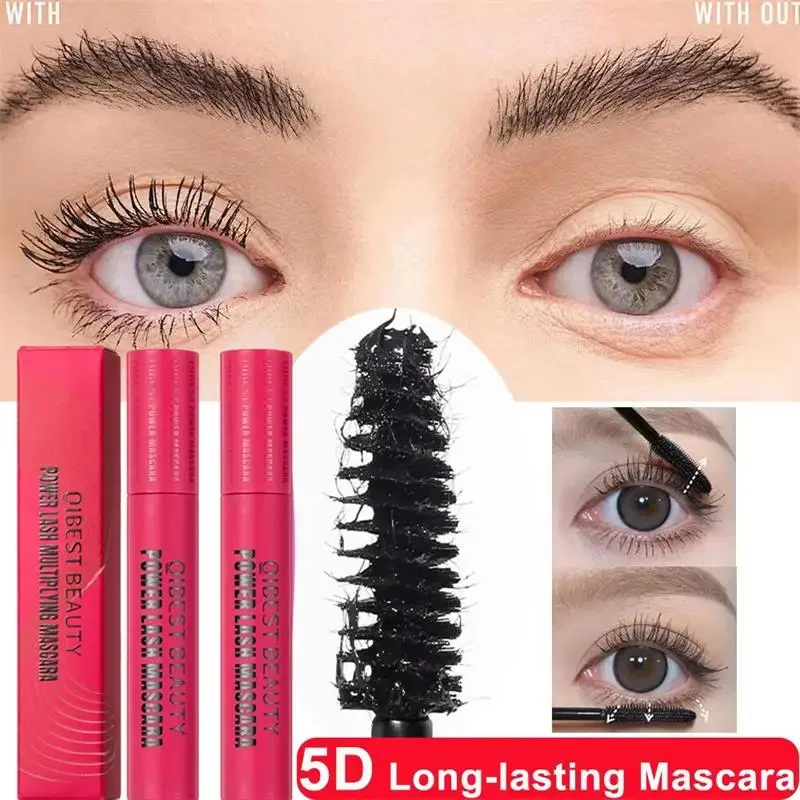 InjFibre-Mascara noir imperméable 5D pour femme, allongement des cils, maquillage, cosmétiques coréens, nouveau