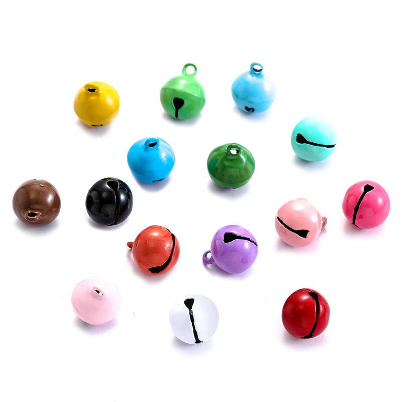 

15pcs Mixed Bell Pendant Candy Color Keyring Charms For DIY Jewlery Making Bracelet Necklace Earrings Pendant Accessories W259