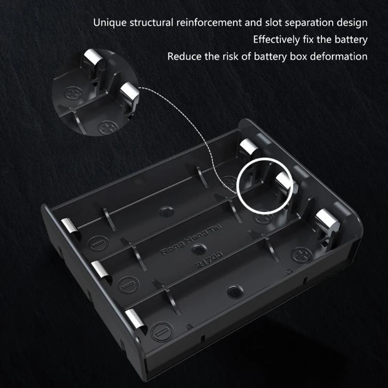 New DIY Plastic 21700 Battery Box Storage Case 1 2 3 4 21700 Case Battery Holder Container 1X 2X 3X 4X