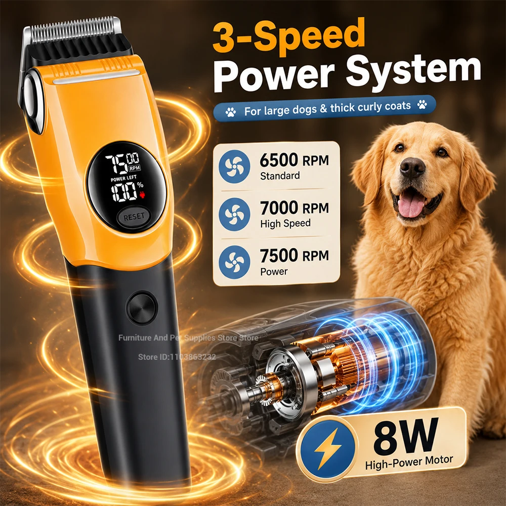 Электрическая машинка для стри – обзор и цена Cordless Dog Clippers Low Noise Grooming