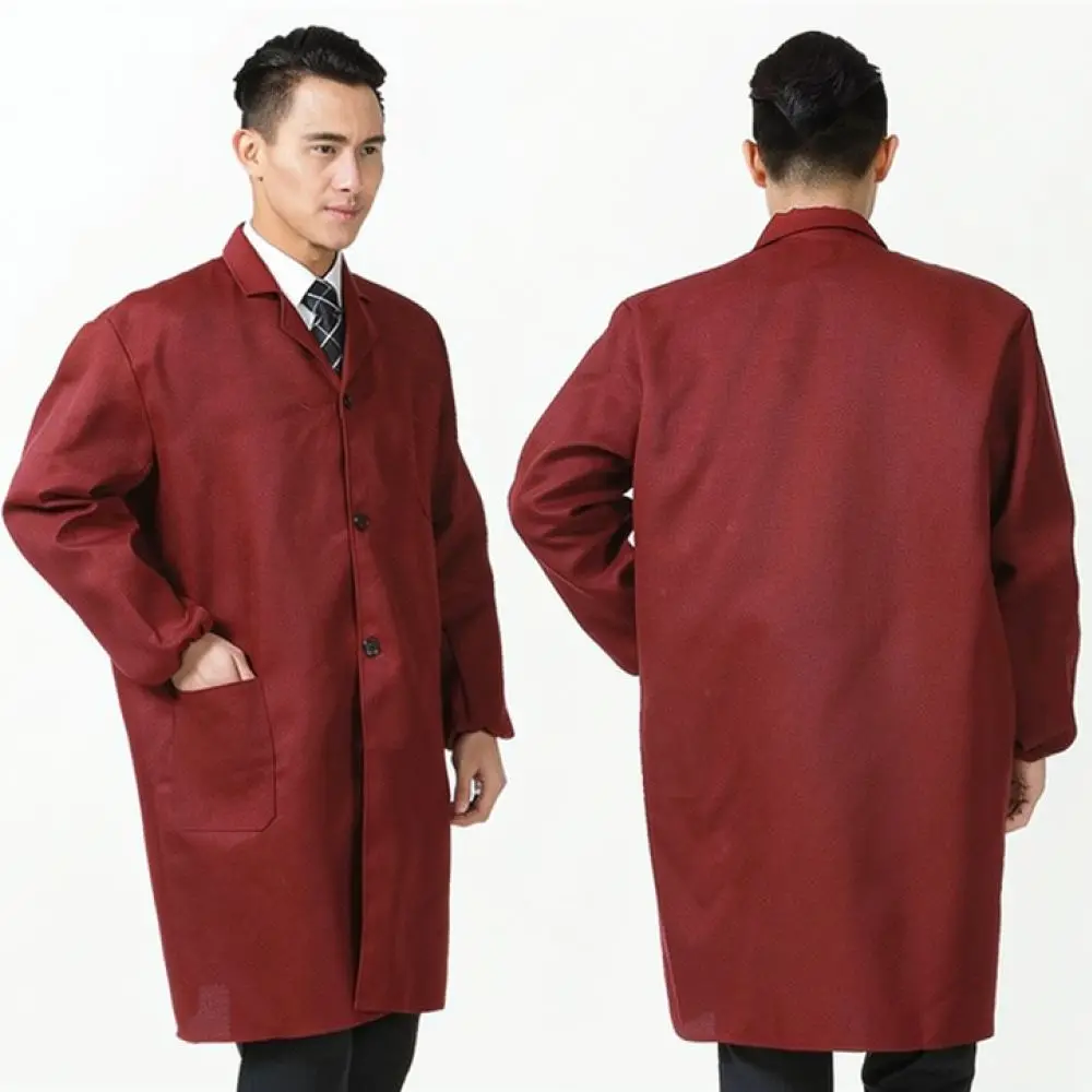 Mens Professional Protective Uniform Polyester Cotton Blend Workwear Breathable Durable Apparel For Logistics Warehousing Staff