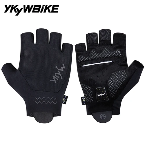 YKYWBIKE 2025 guantes de ciclismo Unisex medio dedo PORON XRD Unisex verano guantes de bicicleta absorbentes de golpes guantes de bicicleta de carretera al aire libre