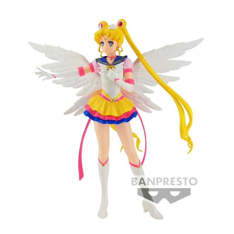 Bandai Original Sailor Moon Anime Figure Shiny Venus Tsukino Usagi Glitter Glamours Action Figure Toys Xmas Gift Model Stock