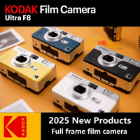 Original Kodak Ultra F8 Film Camera 35mm Kodak Focus Free Reusable Built in Flash Multiple Colors with Package Portable Camera