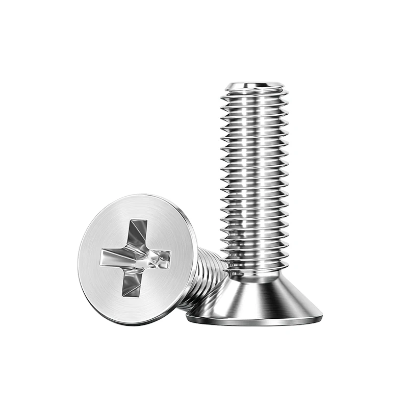 GB819 Kreuzschlitz-Senkkopfschraube aus 304 Edelstahl, Phillips-Flachkopfschraube M2 M2.5 M3 M4 M5 M6 M8 M10