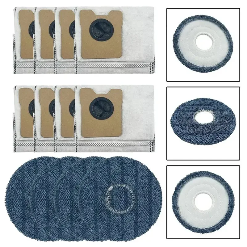 A67Z For Eufy For Omni C20 Replacement Mop Cloth And Dust Bags Robot Vacuum Cleaner Kit Household Cleaning Appliances view 6