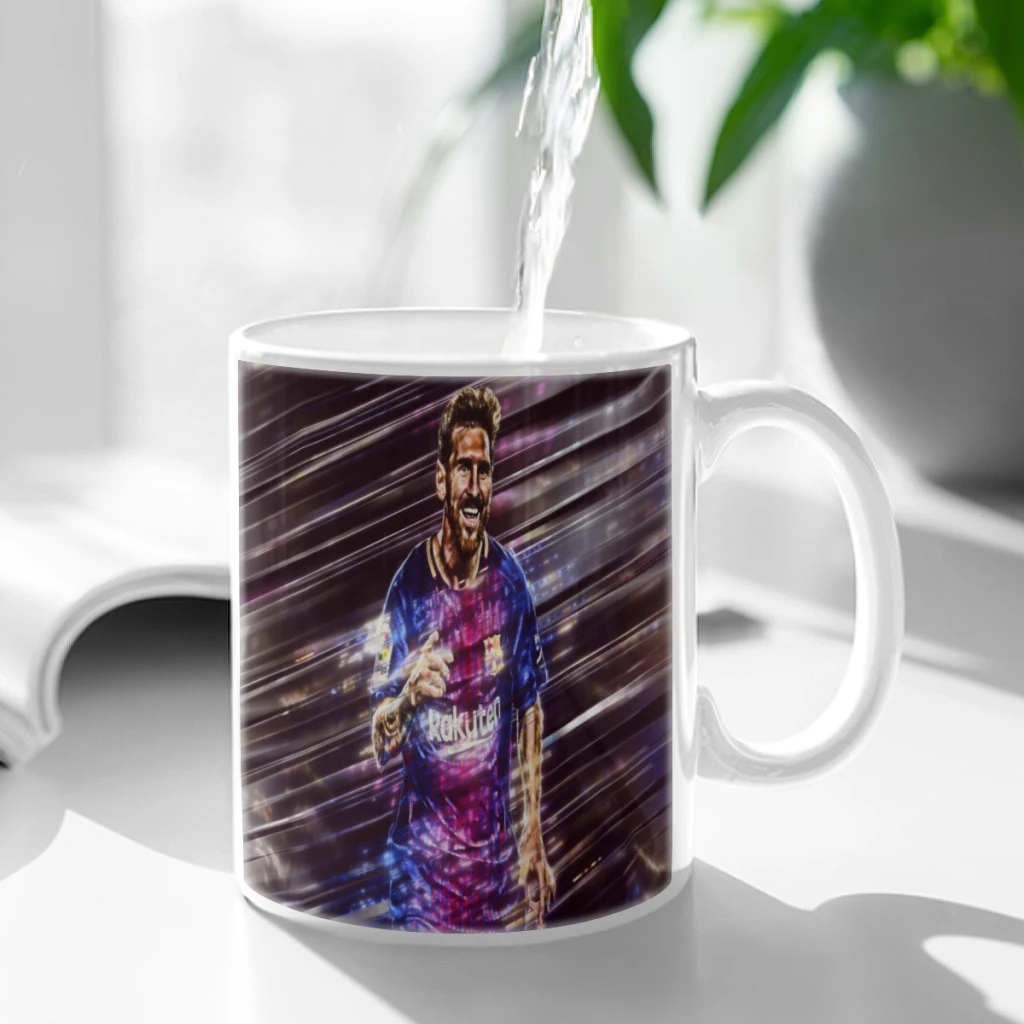 M-Messi Football Star Coffee Cups Reusable Portable Coffee Cup Dishwasher Safe Coffee Mug Coffee Tea Travel Cups