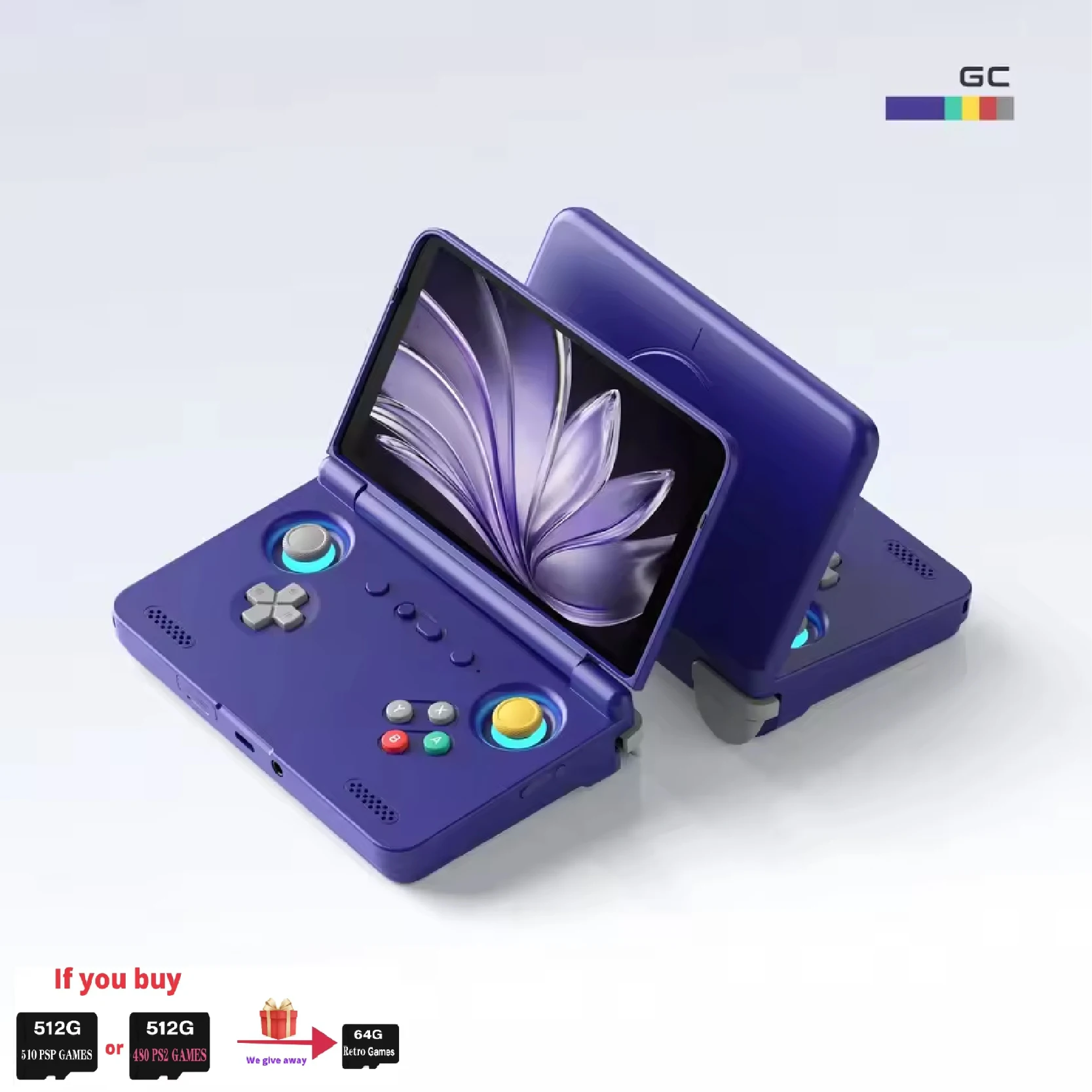 Retroid Pocket Flip 2 ハンドヘルドコンソール SD865 5.5 インチ