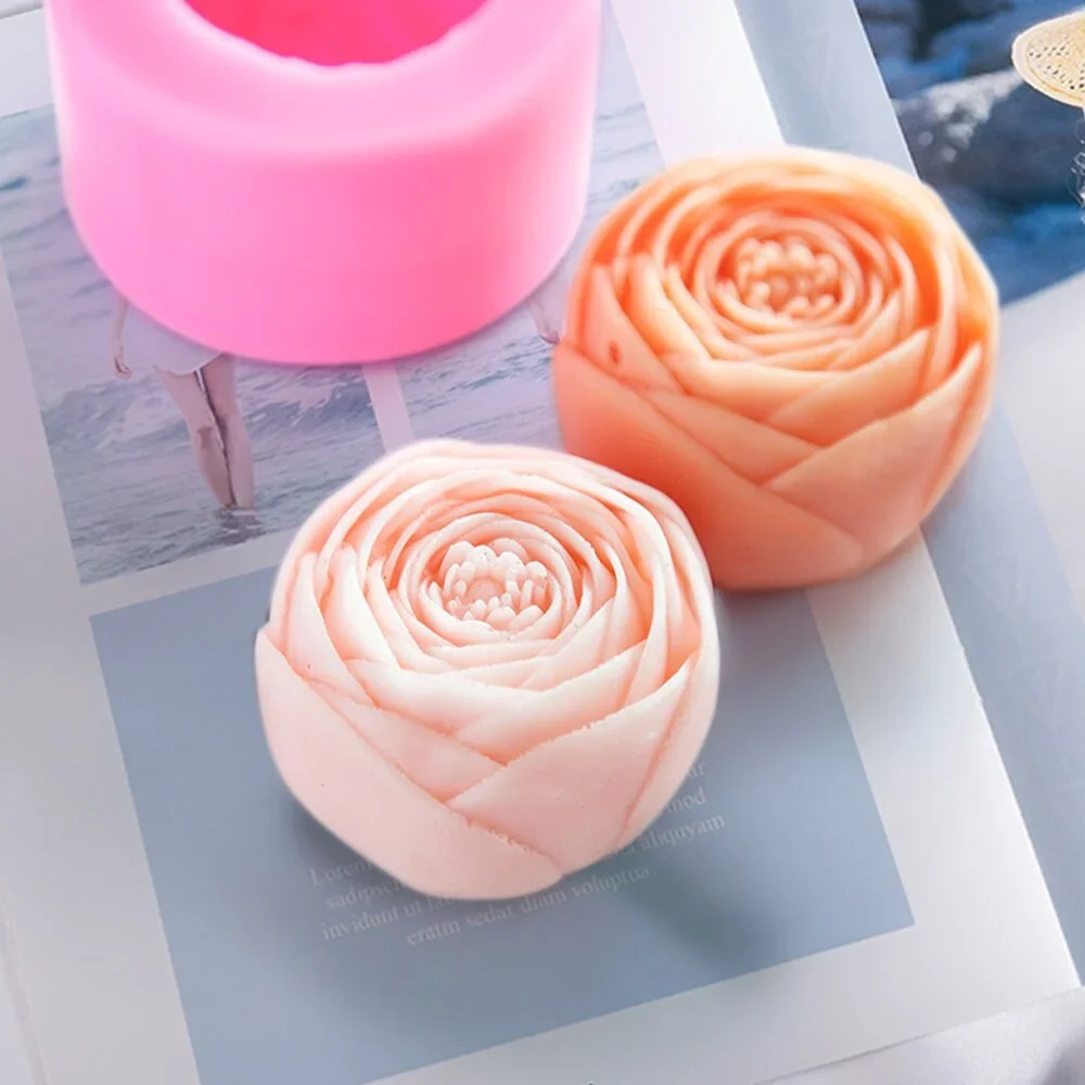 3D kwiat silikonowe formy Bloom mydło różane formy czekolada DIY cukierki Handmade gliny do rękodzieła artystycznego dekorowanie Making s