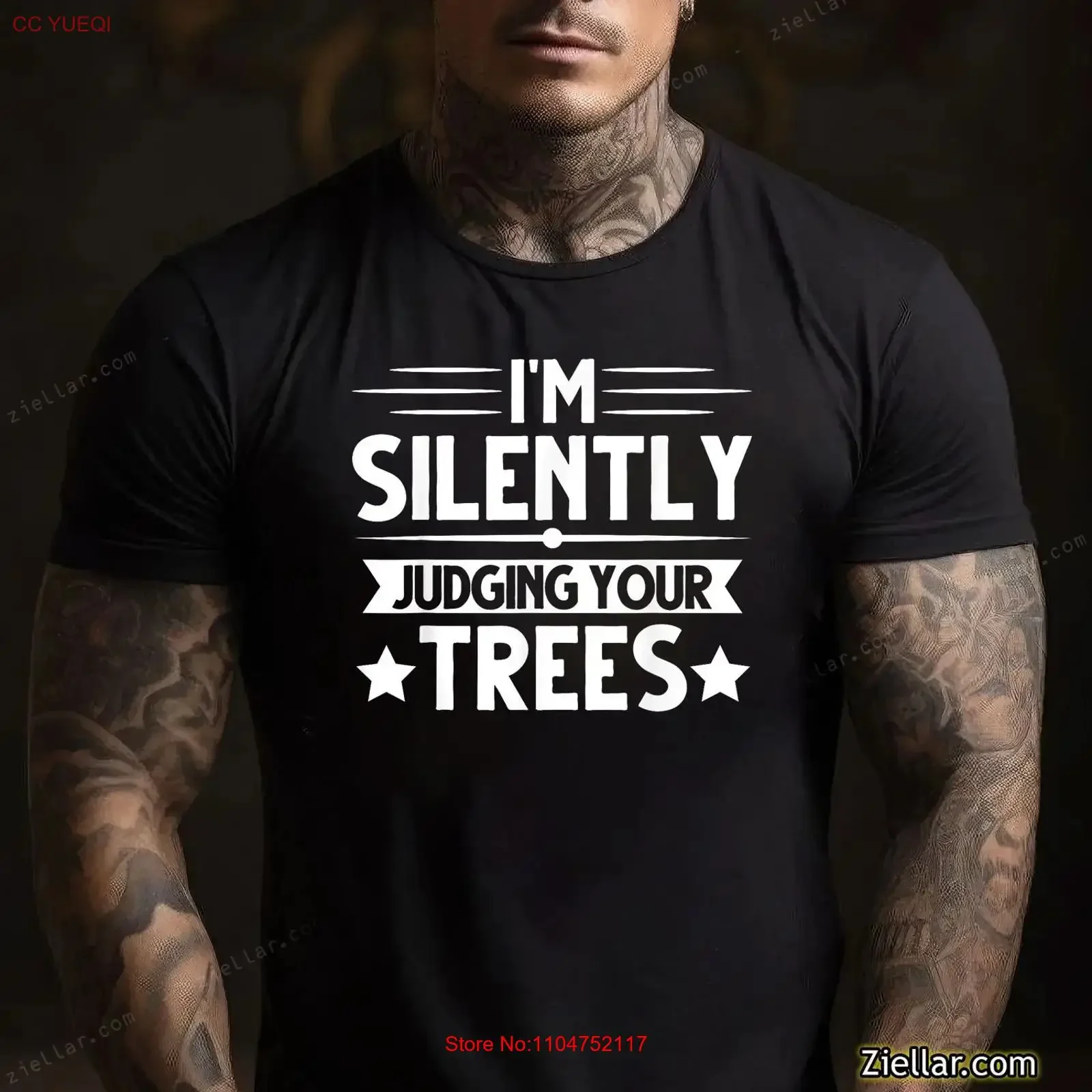 T-shirt drôle d'arboriculteur « Je juge silencieusement vos arbres », style vintage, délavé, confortable, doux, décontracté, unisexe