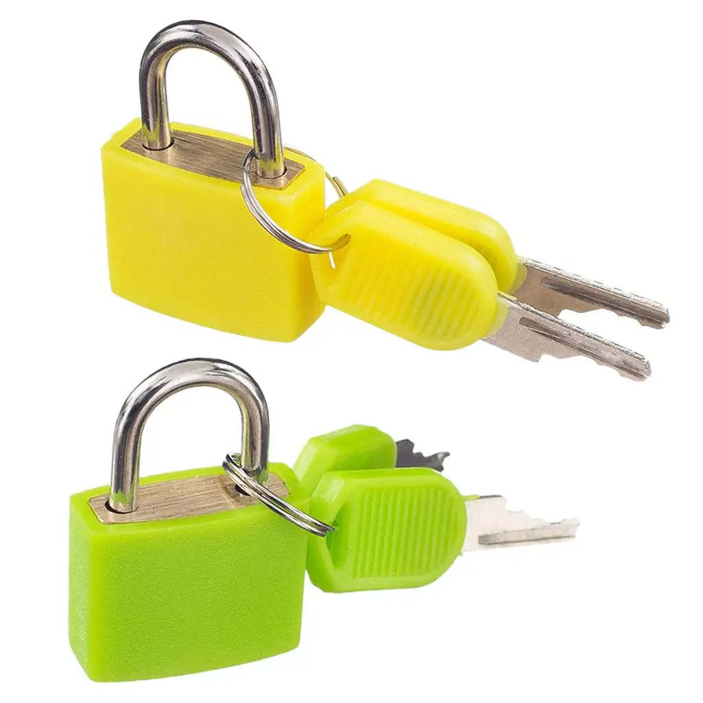 กุญแจขนาดเล็ก 2 ชิ้นพร้อมกุญแจล็อคแผ่นขนาดเล็กสําหรับล็อคเกอร์กระเป๋าเดินทาง