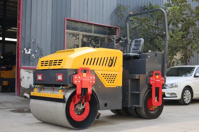 أسطوانة طريق H1200 ذات مدمجة قوية، محرك هيدروليكي مطاطي أمامي وخلفي لبناء الطرق