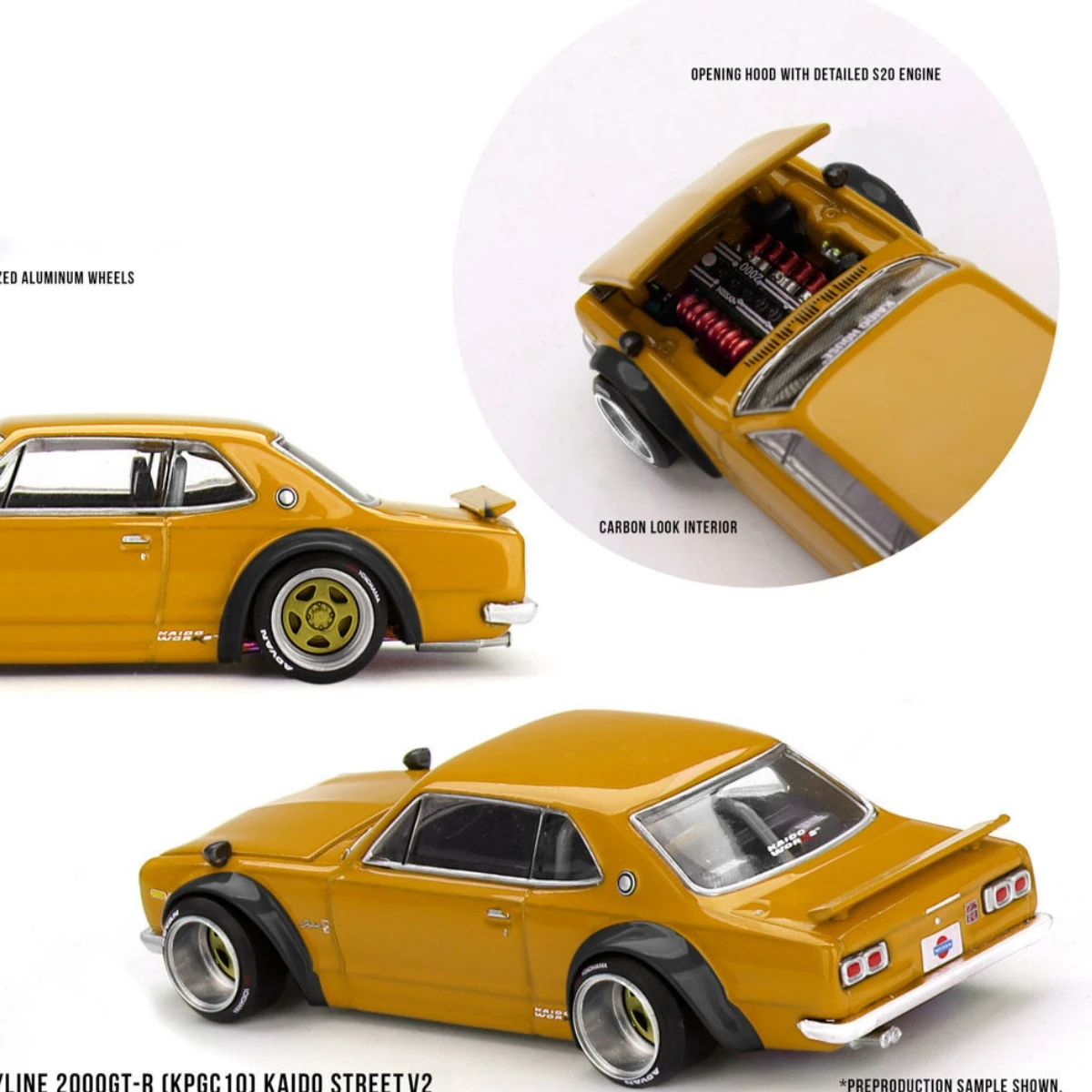 

Kaido House+MINIGT TSM 228 1:64 Souvenir Skyline2000 GTR Diecast Model Car