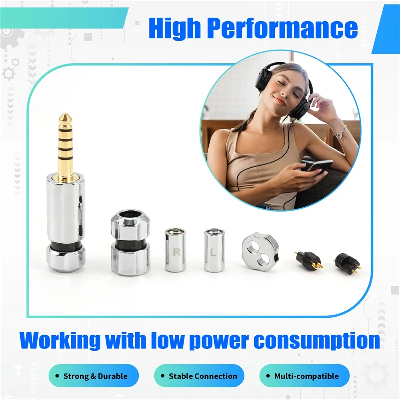 B27B ハイファイヘッドフォンケーブル 0.78 ミリメートルピン 2.5 ミリメートルバランスプラグ 3.5 ミリメートルプラグ 4.4 ミリメートルバランスプラグミッドレンジスライダー