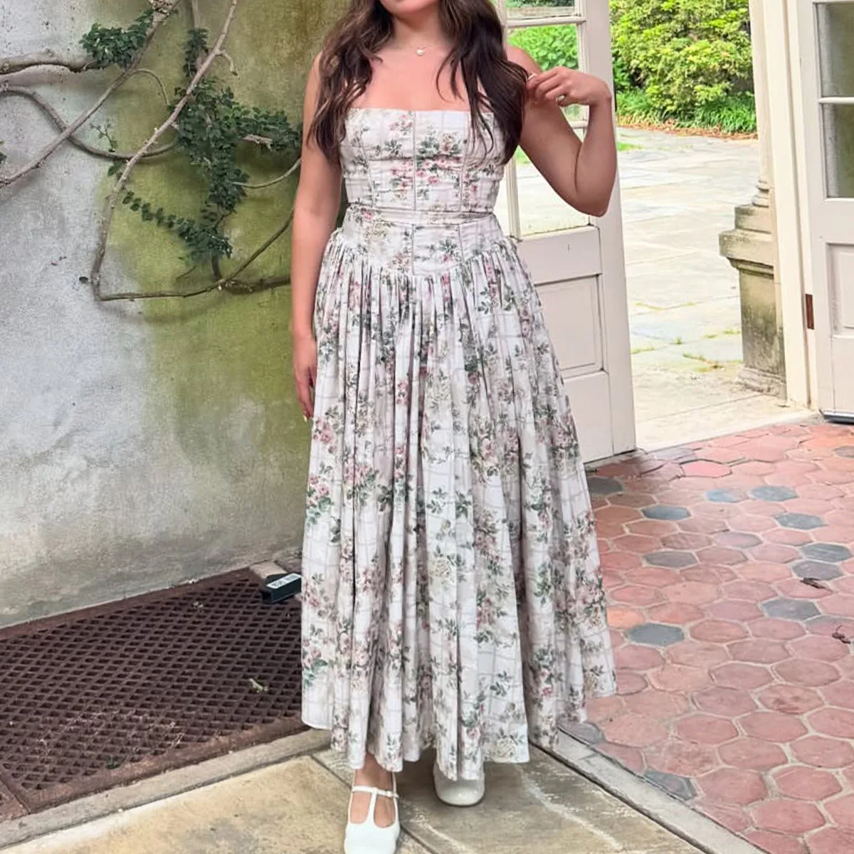 

2026 New Designer Dress Maxi Sundress For Summer Spring Women Holidays Long Floral Summer Dress For Lady