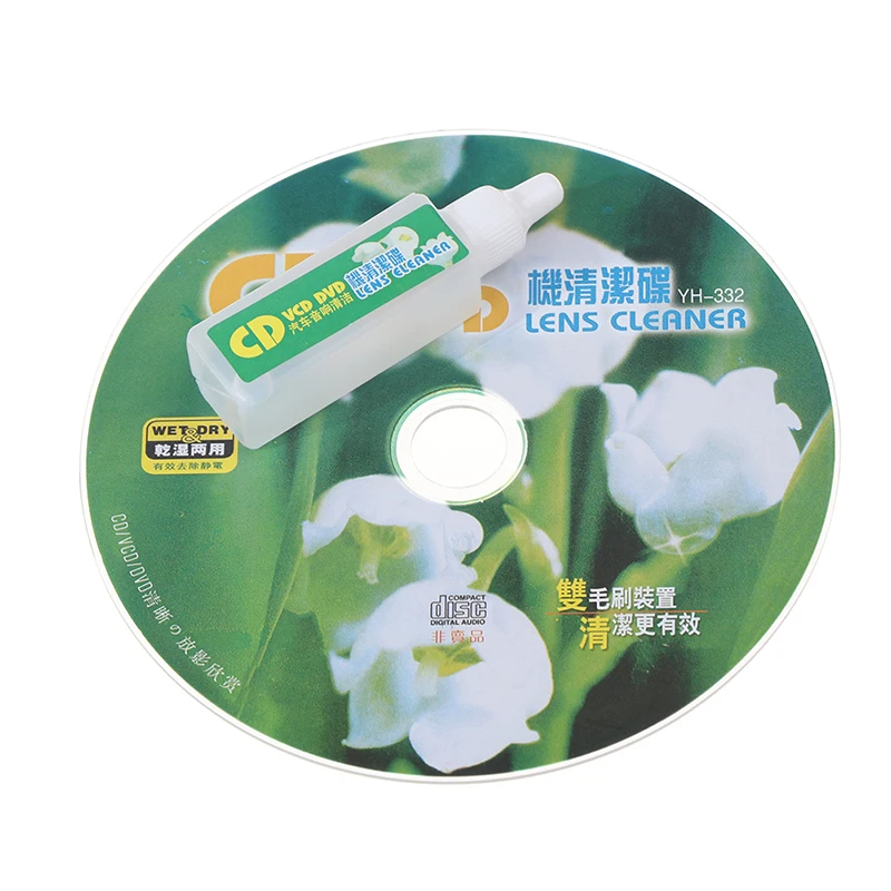 CD VCD DVD Player Lens Cleaner Dust Dirt Removal Cleaning Fluids Disc Restor