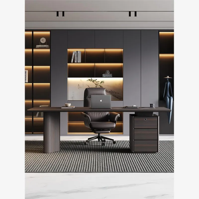 مكتب إيطالي بسيط من الخشب الصلب مصباح منزلي للكبار فاخر لغرفة المعيشة وغرفة المعيشة والكهرباء المكتبية #3