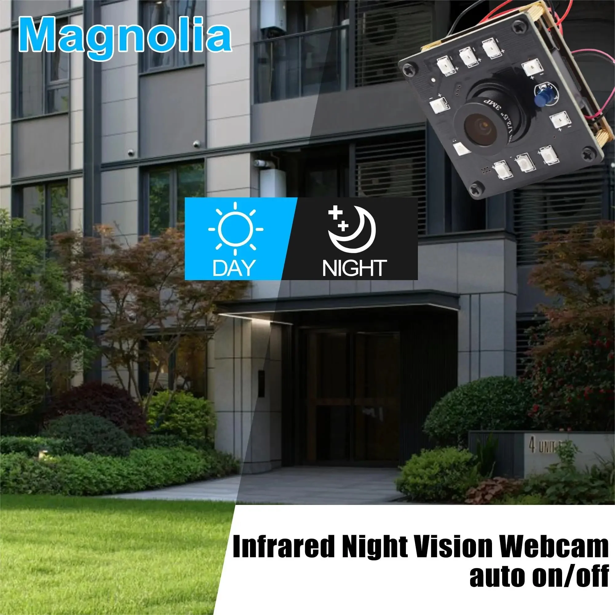 2MP ELP 1080P Full HD Night Vision Camera Module Wide Angle 30/60/120fps Fisheye Lens IR CUT USB Webcam for Android Linux Window