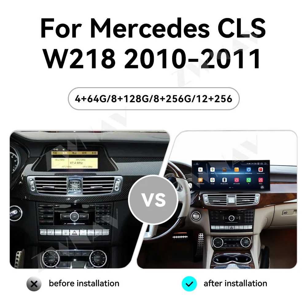 

15.8 inch CarPlay QLED Car Radio For Mercedes GLS W218 2010-2011 4.0 system GPS Navigation Stereo Multimedia Player Head Unit