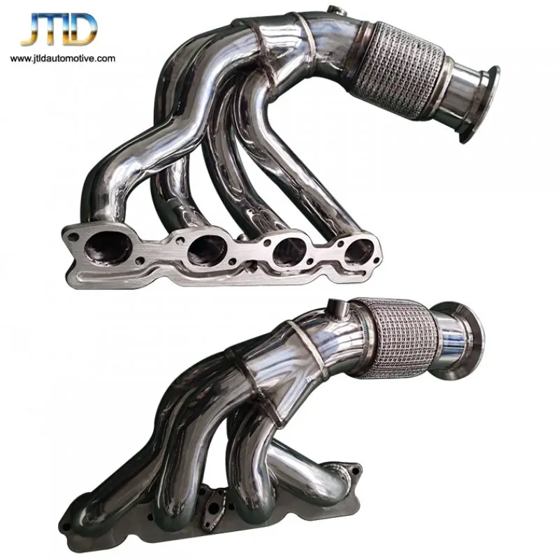 جودة عالية 304 الفولاذ المقاوم للصدأ البولندية الطاقة الملتوية مرنة النازل Exh-aust رأس المنوع لفيراري 458 #6