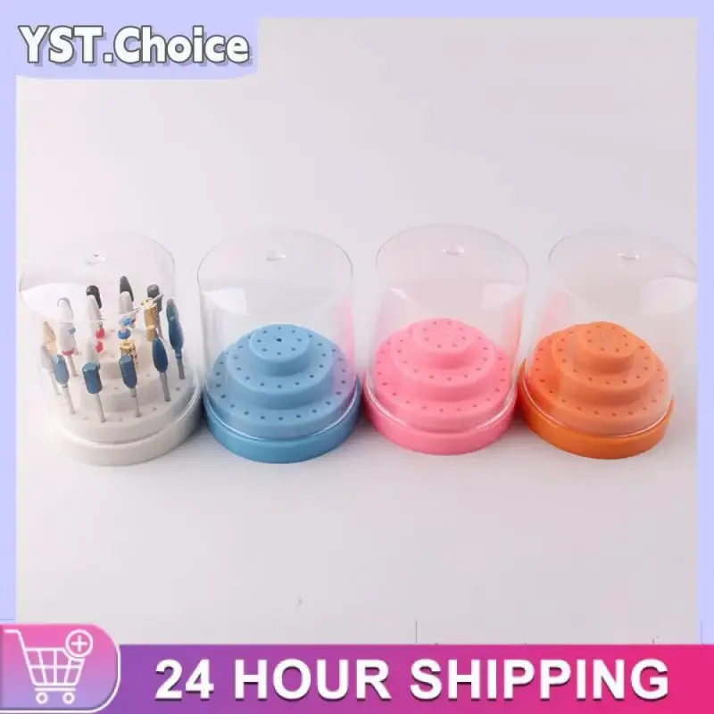 Holes Nail Art Drill Storage Box Grinding Polish Head Bit Holder Display Nail Drill Bits Organizer Nail Stand Manicure