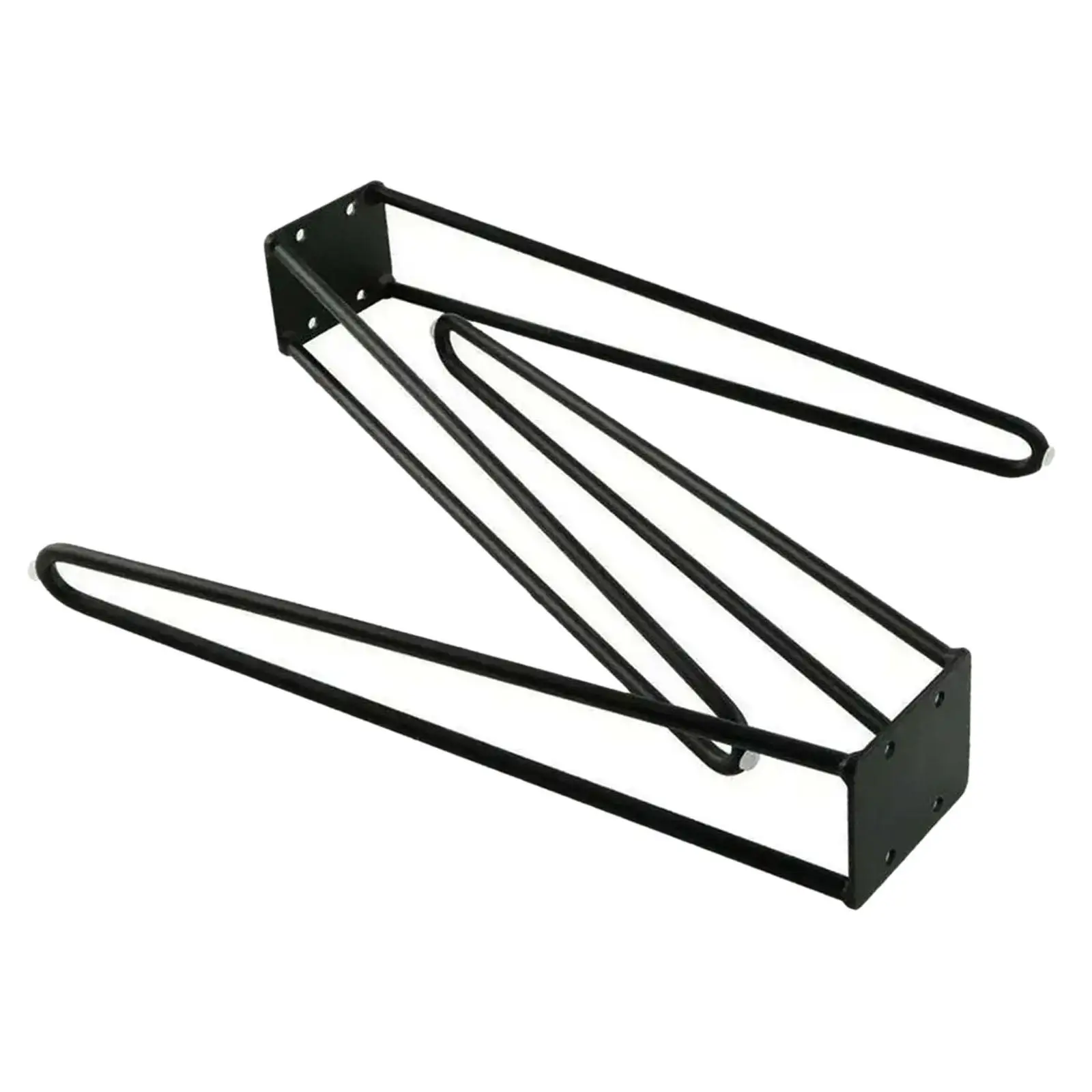 2Pcs Iron Leg Table Shelf Support Heavy Duty Hairpin Table Legs for Computer Desk Laptop Table Sofa Camping Table Modern Desks