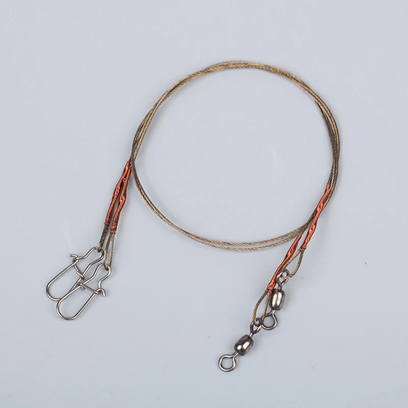 1 Pack Steel Fishing Line Wire Line Leader Fishing Leash Anti-winding Titanium Wire Anti-bite Wire Fishing Accessories
