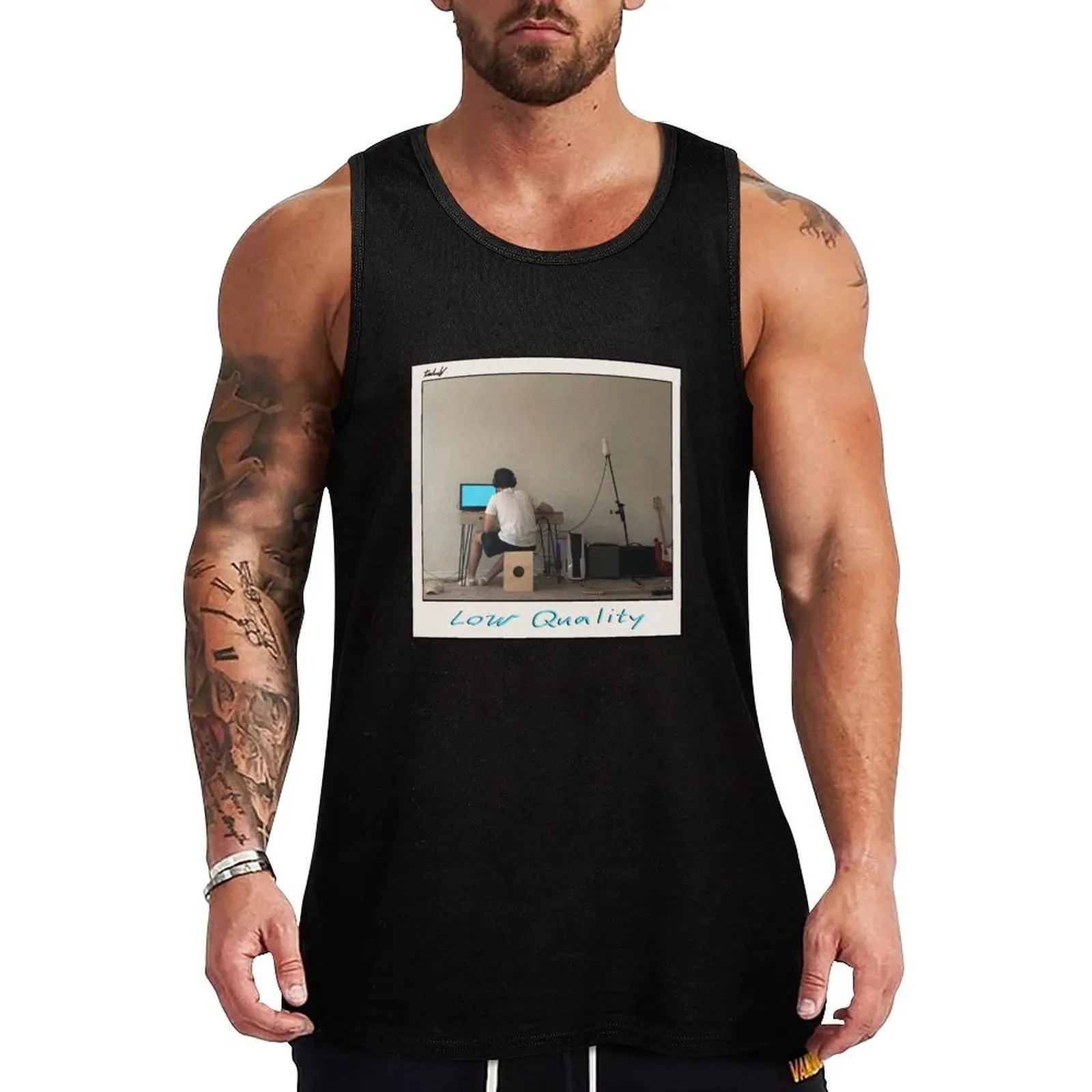 Low Quality Album Cover Tank Top Quick Dry Running Tank Top Sleeveless Sports Shirt