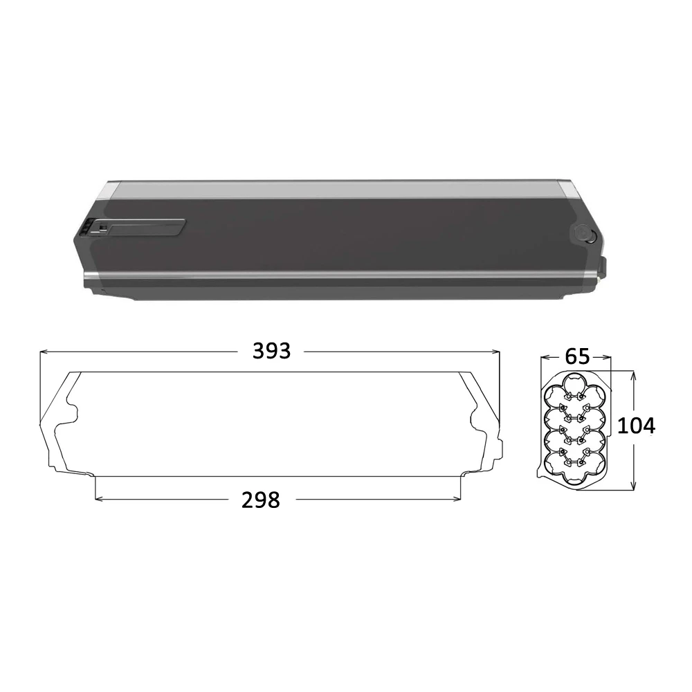 AVENTON PACE 500 Replacement 48V 14Ah Lithium Battery Pack for 250W 350W 500W 750W Ebike