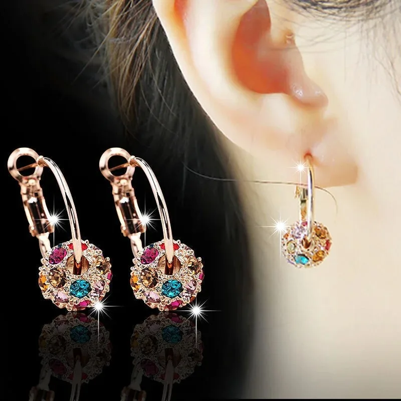 Fashion Jewelry Trend Earrings Zircon Pendant Earrings Shiny Earrings for Women\'s Wedding Betrothal Bride Birthday Gift