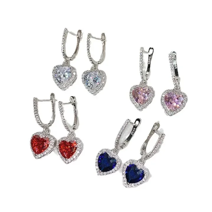 MDL مويسانيتي نمط الأصلي الطوطم القلب إلى قلادة بسيطة Jitterbug الساخن دفع فتاة الوردي مئات من مجلة الموضة الكلاسيكية #5