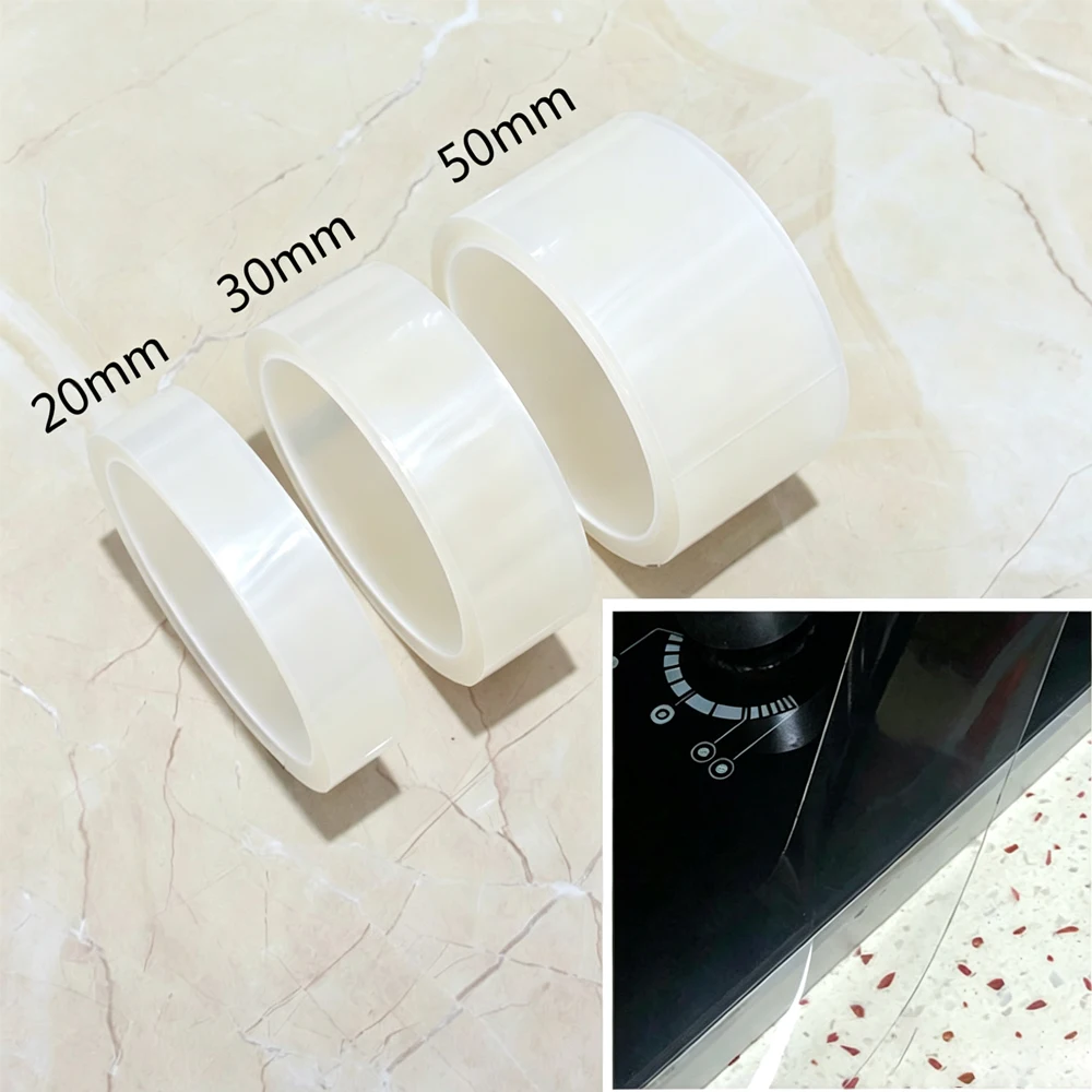 Kitchen Sink Waterproof Mildew Strong Self-adhesive Transparent Tape Bathroom Toilet Crevice Strip Self-adhesive Pool Water Seal