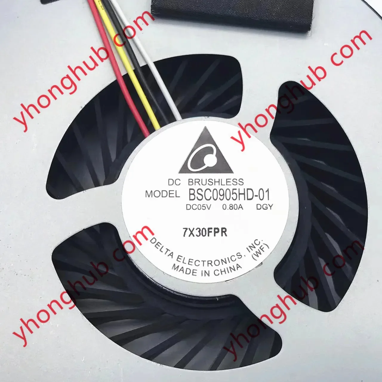 Delta Electronics BSC0905HD-01 DGY DC 5V 0.80A 4-przewodowy goły wentylator chłodzący