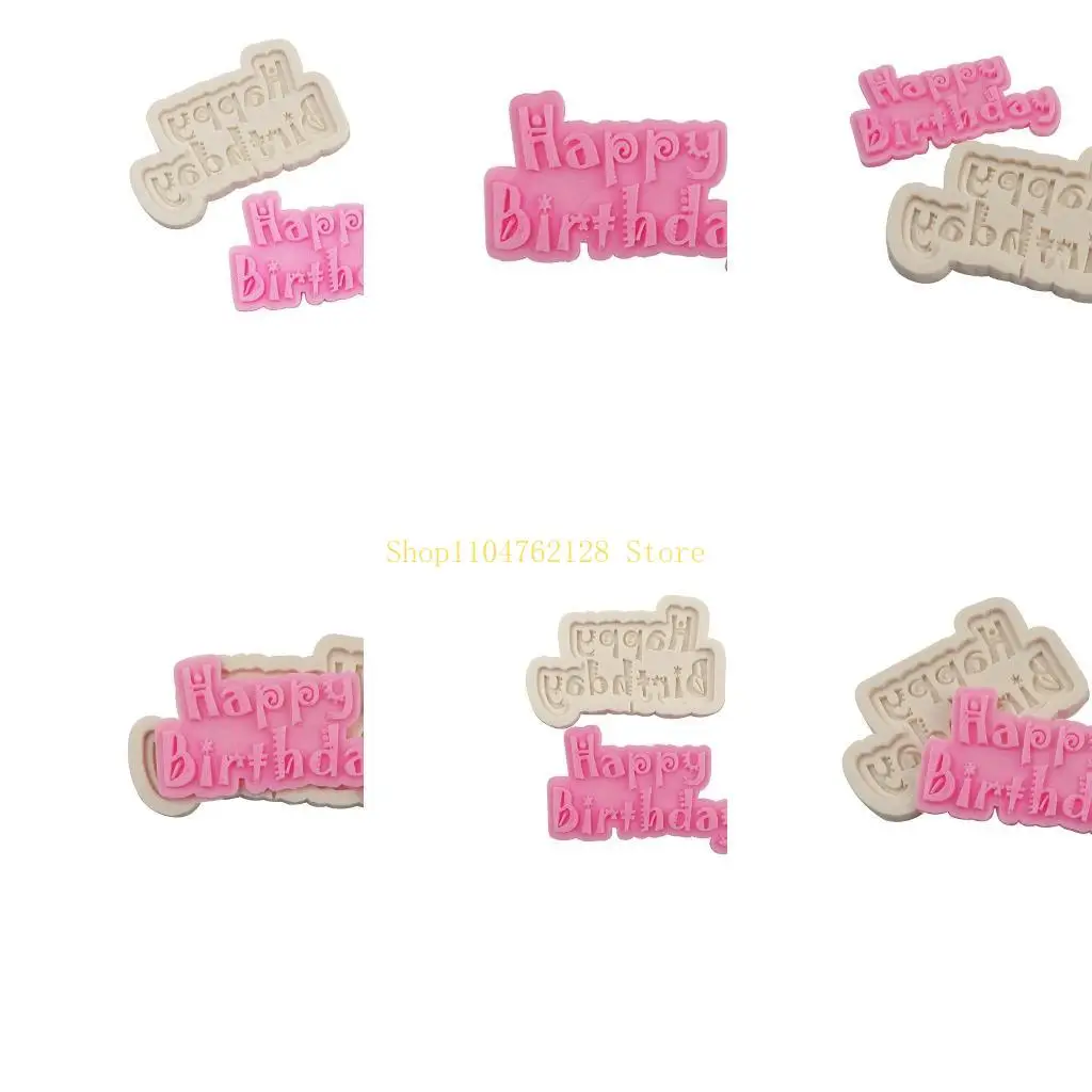 

3D Happy Birthday Cookie Mold Biscuit Mold DIY Cartoon Press Baking Mold best sale
