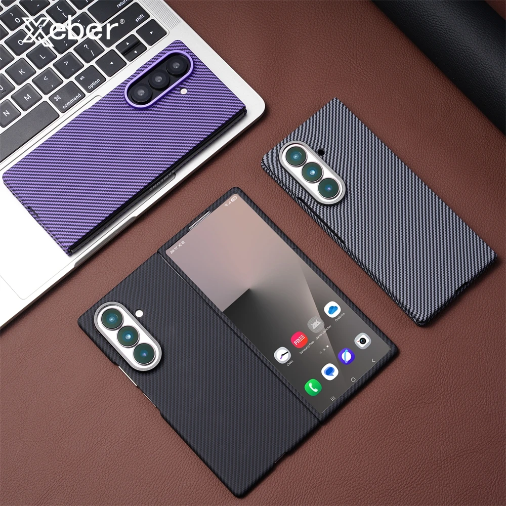 Für Samsung Galaxy Z Fold 7, gehärtetes Glas, Displayschutzfolie, Kohlefaser-Muster, für Magsafe, magnetische Abdeckung, Z Fold 6, 5, 4, 3