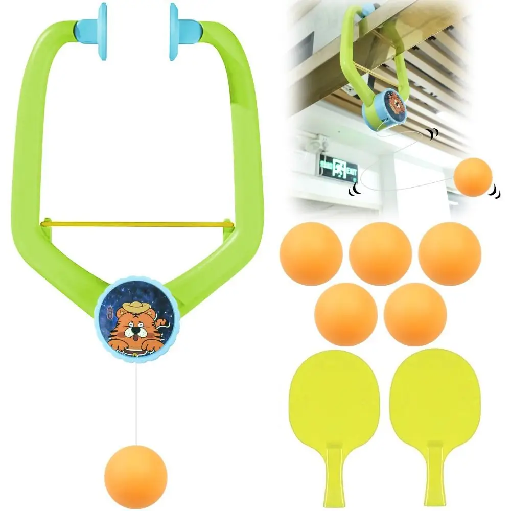 مجموعة ألعاب بينج بونج قابلة للتعديل مع مضرب وكرات لتحسين تركيز مدرب تنس الطاولة للأطفال